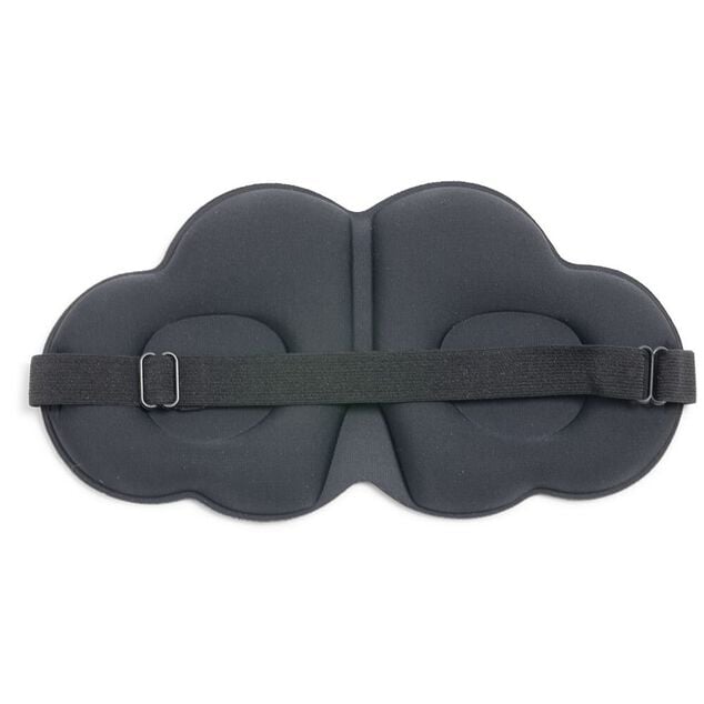 Masque yeux forme nuage polyester noir