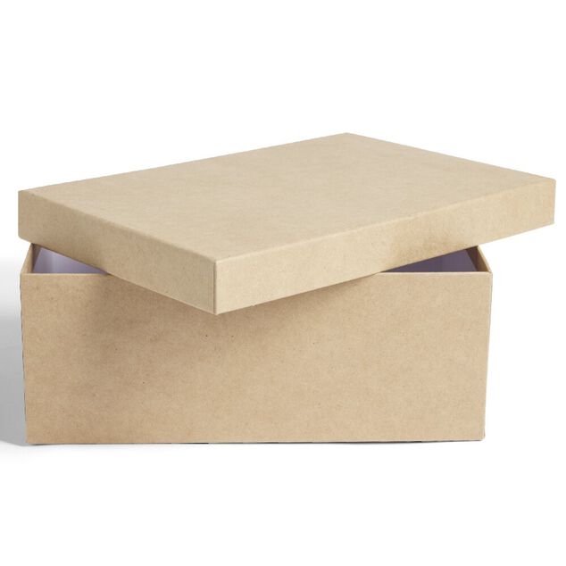 Boîte papier beige 40x26,5x13cm
