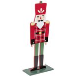 Soldat Casse-Noisette rouge d&eacute;co de No&euml;l &agrave; poser