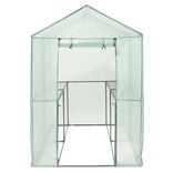 Serre de jardin m&eacute;tal vert 190x125xH190cm 2,37m&sup2;