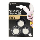 Pile bouton CR2025 x3 Duracell