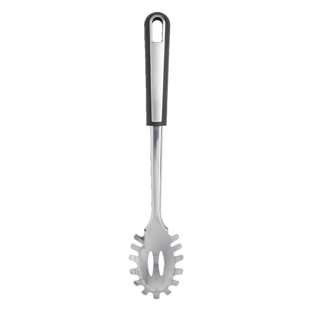 Cuill&egrave;re &agrave; spaghetti en inox avec manche en plastique L.32cm