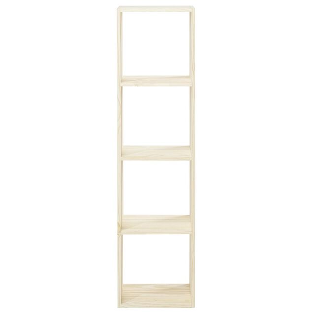 Structure Box Cube 4 cases 35x30x139cm pin naturel