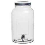 Distributeur de boisson verre couvercle m&eacute;tal 5.5 L