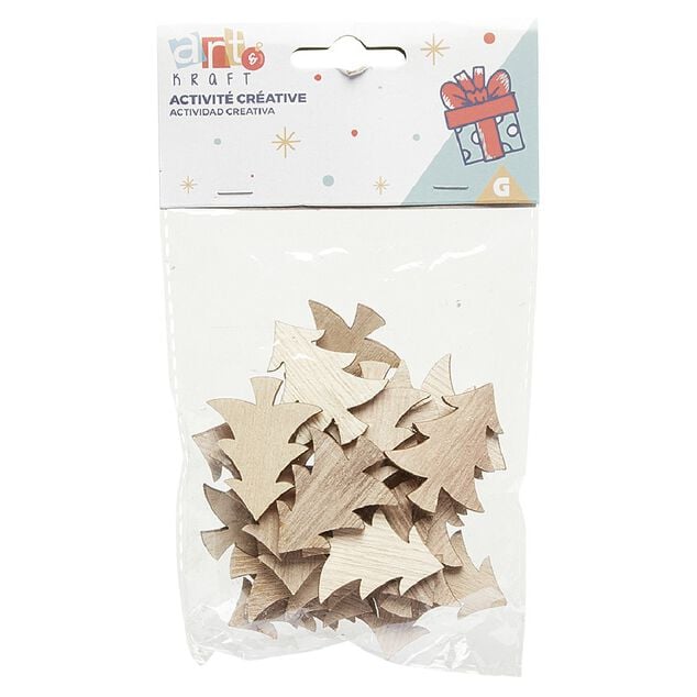 D&eacute;coration de No&euml;l &agrave; peindre en bois sapin renne ou flocon