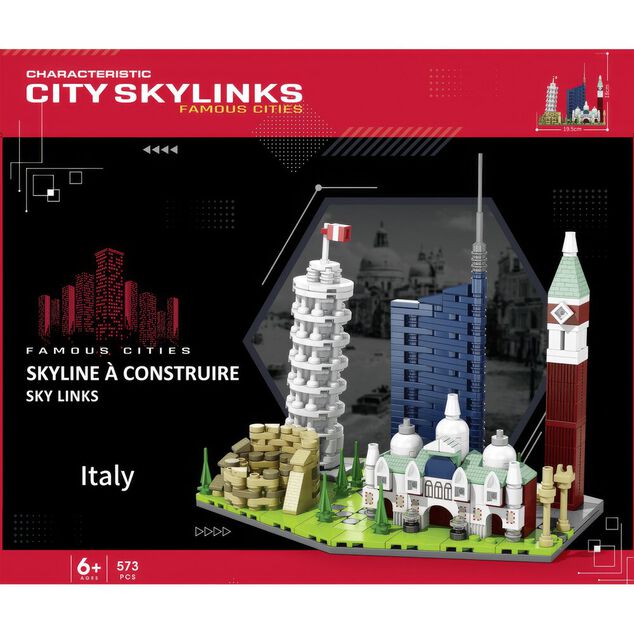 Bloc de construction Skyline 593 pi&egrave;ces (4 mod&egrave;les)