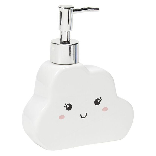 Distributeur &agrave; savon en c&eacute;ramique design nuage