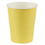 Gobelet jaune en carton 25 cl x12