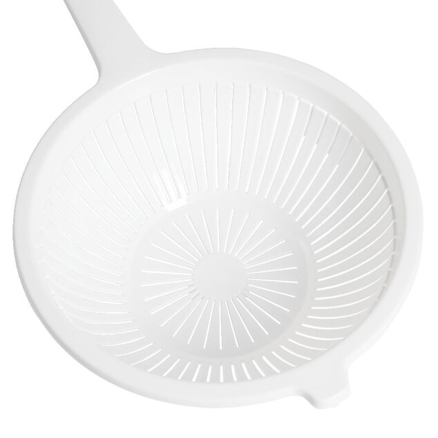 Passoire &agrave; queue plastique blanc &Oslash;23xH9cm