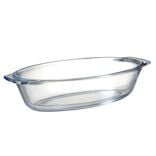 Plat &agrave; four 700ml ovale en verre borosilicate 23,6x12,9x5,3cm