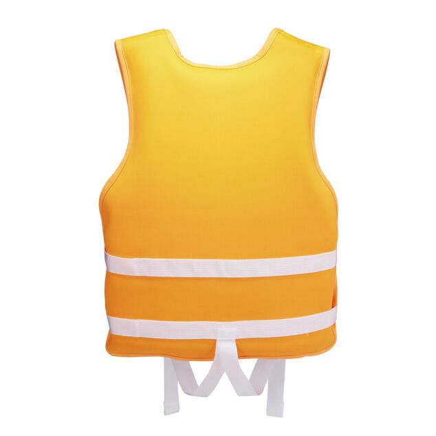 Gilet de natation enfant flottaison orange et blanc 3/6ans