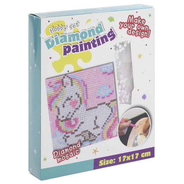 Kit cr&eacute;ation mosa&iuml;que Diamond Painting 17x17cm