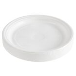 Assiette plastique x50 ronde r&eacute;utilisable blanche &Oslash;20,5cm