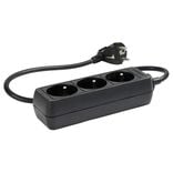 Multiprise noire 3 prises