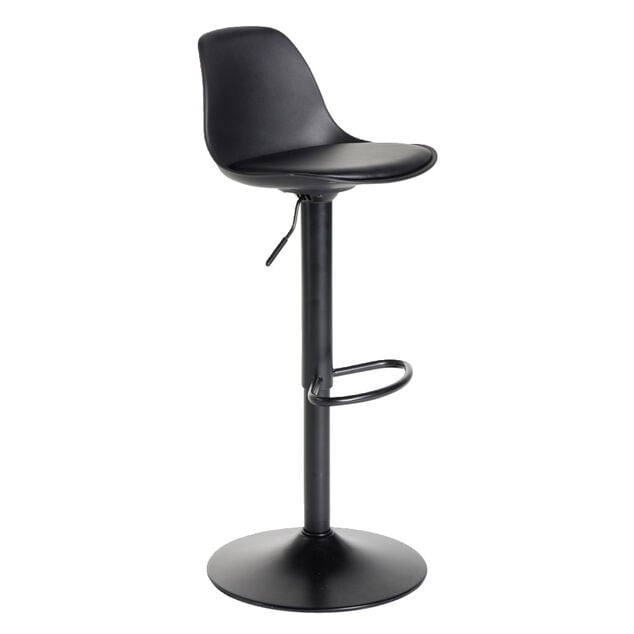 Tabouret bar Gaby m&eacute;tal noir 41x38xH103cm