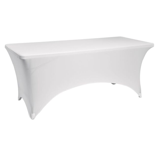 Housse de table d&eacute;perlante blanc