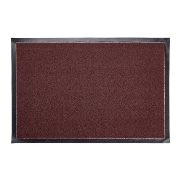 Tapis d'entr&eacute;e rectangulaire antid&eacute;rapant absorbant polyester et PVC (3 mod&egrave;les)