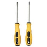 Lot de 2 tournevis noirs et jaunes