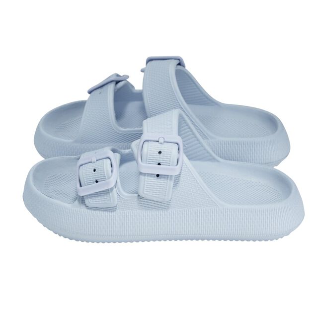 Sandales enfant 2 brides plastique bleu 34/35