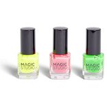 Lot de 3 vernis flash néon Magic Studio
