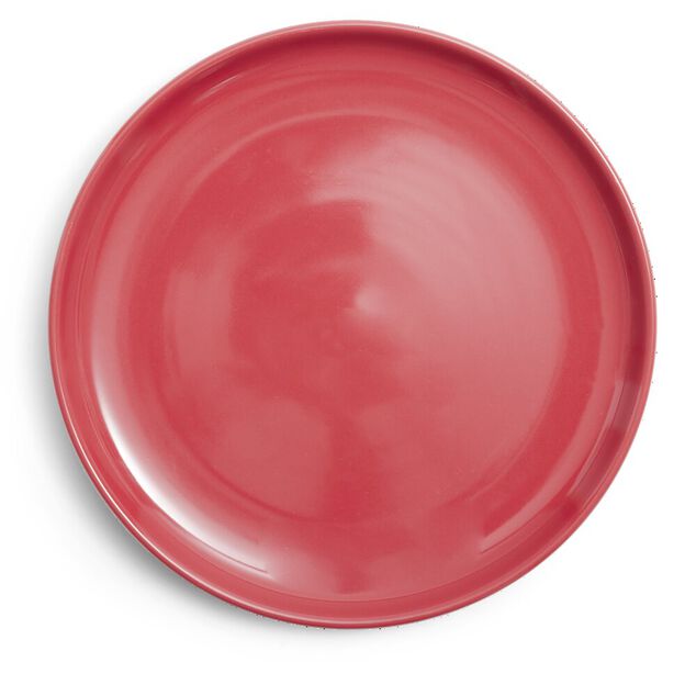 Assiette plate Oslo en gr&egrave;s rouge &Oslash;20cm