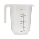 Verre mesureur 1L plastique blanc transparent