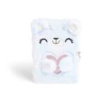 Carnet de note avec couverture en peluche 24x17cm - 5 mod&egrave;les