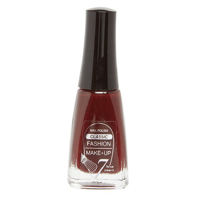 Fashion Make Up  vernis &agrave; ongles classic rouge br&ucirc;l&eacute;