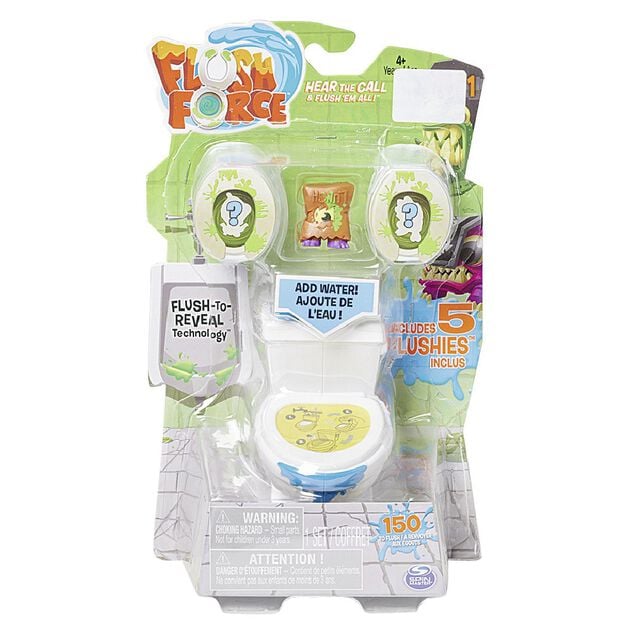 Figurine forme toilette Flush force
