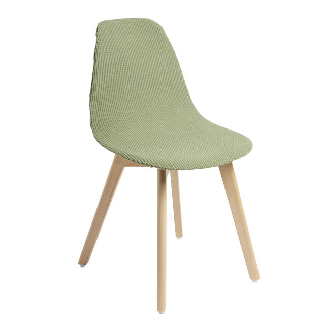 Housse de chaise scandinave extensible verte L45xP40xH45cm