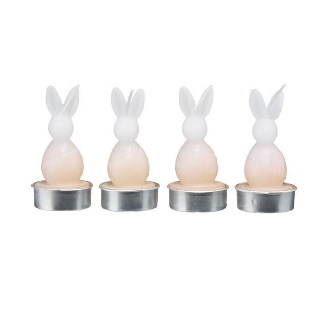 Bougie chauffe plat forme lapin &Oslash;4xH8,5cm (4 mod&egrave;les)