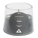 Bougie dans verre senteur cèdre Ø9xH7.5cm