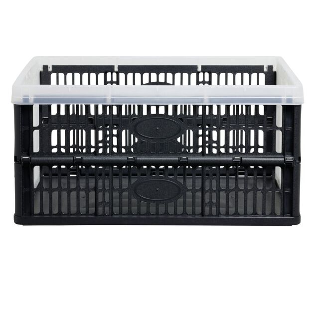 Casier pliant 32L noir et blanc