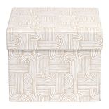 Bo&icirc;te carton d&eacute;cor&eacute;e 15x12xH15cm - 2 mod&egrave;les