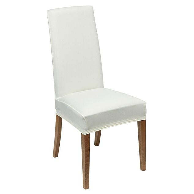 Housse de chaise extensible unie gris beige ou rouge