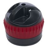 Aiguiseur couteau double position rouge et noir