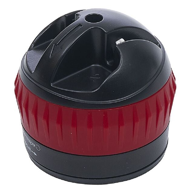 Aiguiseur couteau double position rouge et noir