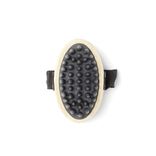 Brosse animal ovale caoutchouc et bambou