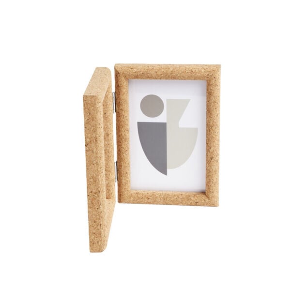 Cadre photo double en bois 25x17cm pour photo 10x15cm