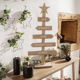 Sapin de No&euml;l &agrave; poser en bois