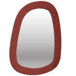 Miroir avec cadre en tissu 24,5x34cm (2 mod&egrave;les)