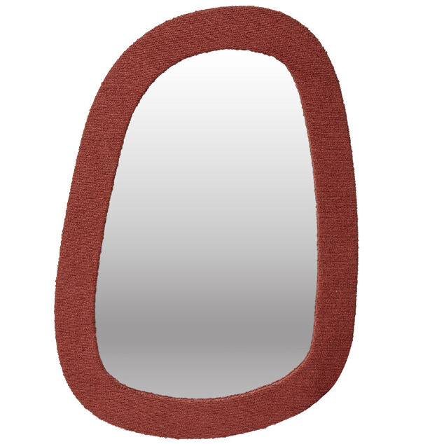 Miroir avec cadre en tissu 24,5x34cm (2 mod&egrave;les)