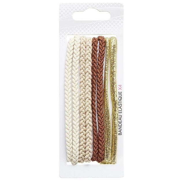 Serre t&ecirc;te &eacute;lastique multicolore pvc