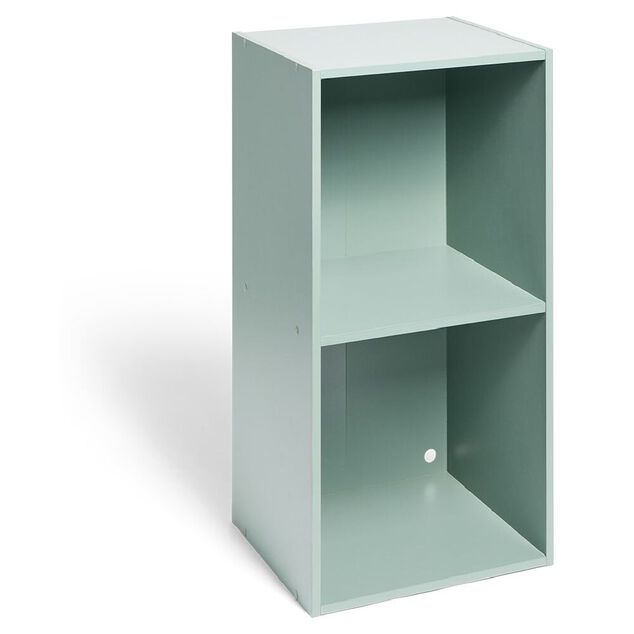 Structure Box Cube 2 cases 35x30x70cm bois vert