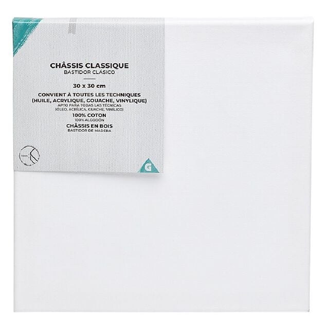 Ch&acirc;ssis blanc 30x30cm
