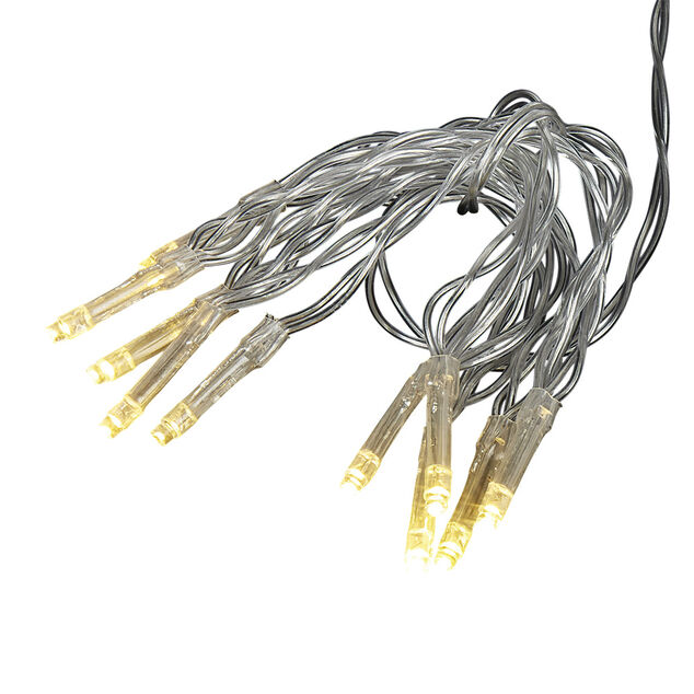 Guirlande &eacute;lectrique No&euml;l int&eacute;rieur 20 LED blanc chaud 2 m