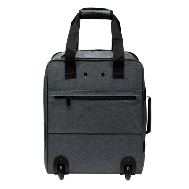 Valise cabine souple 28L lowcost trolley 2 roulettes polyester 35x20xH45cm (2 mod&egrave;les)