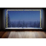 Décoration fenêtre Noël électrostatique frise de houx 120x20cm