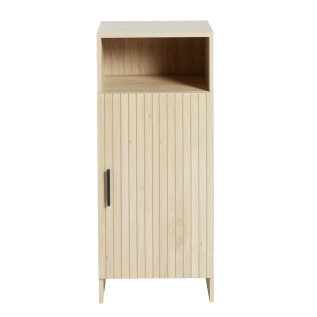Meuble salle de bain en bois 1 niche et 1 porte 34x30xH80cm