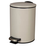 Poubelle salle de bain 3 L gris chaud